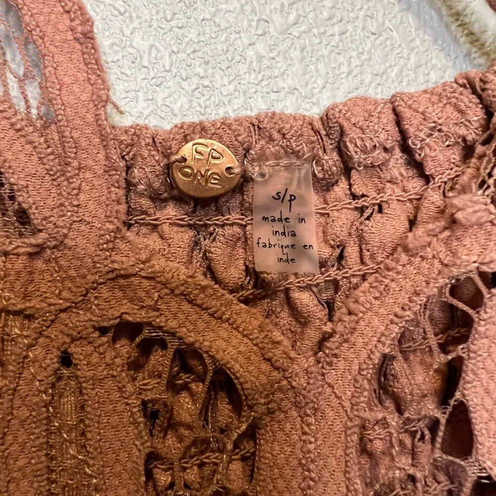 NWT Free People Adella Dress in Rose Size S and M - Picture 13 of 13
